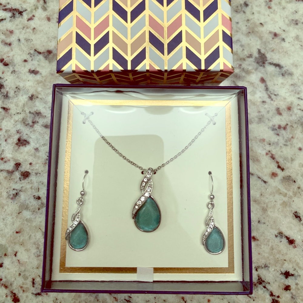 Necklace and earrings